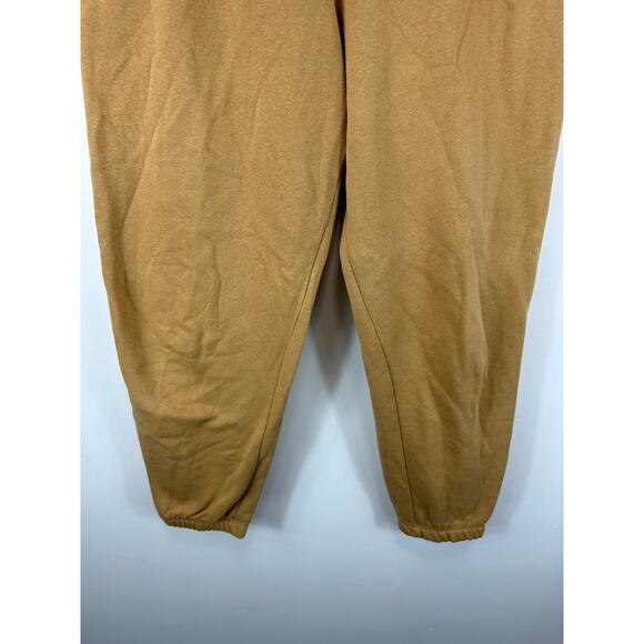 North Face Womens Half Dome Jogger Sweatpants Gold Size Medium Cozy Lounge - Picture 10 of 13